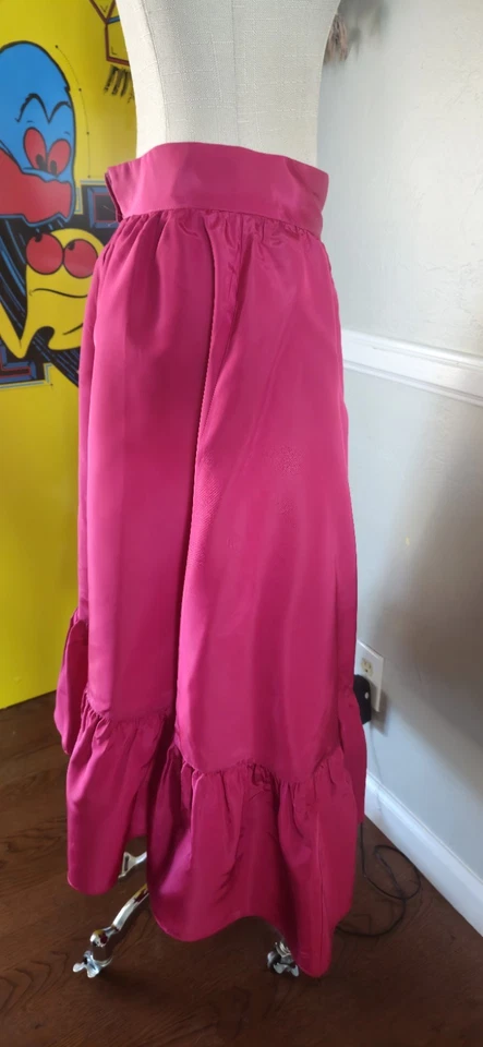 Falda Gunnesax Vintage Años 80 Granate Claro Corte Princesa Mkd Talla 11 Foto 4 de 4