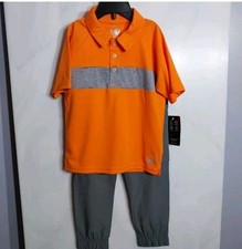 Body Glove Boy's Outfit Sz 4 Quick Dry Activewear Polo Cargo Pants Flawed
