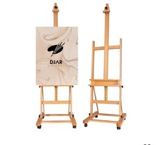 HeavyDuty Studio Artist Easel Large H-Frame Wood Painting Stand