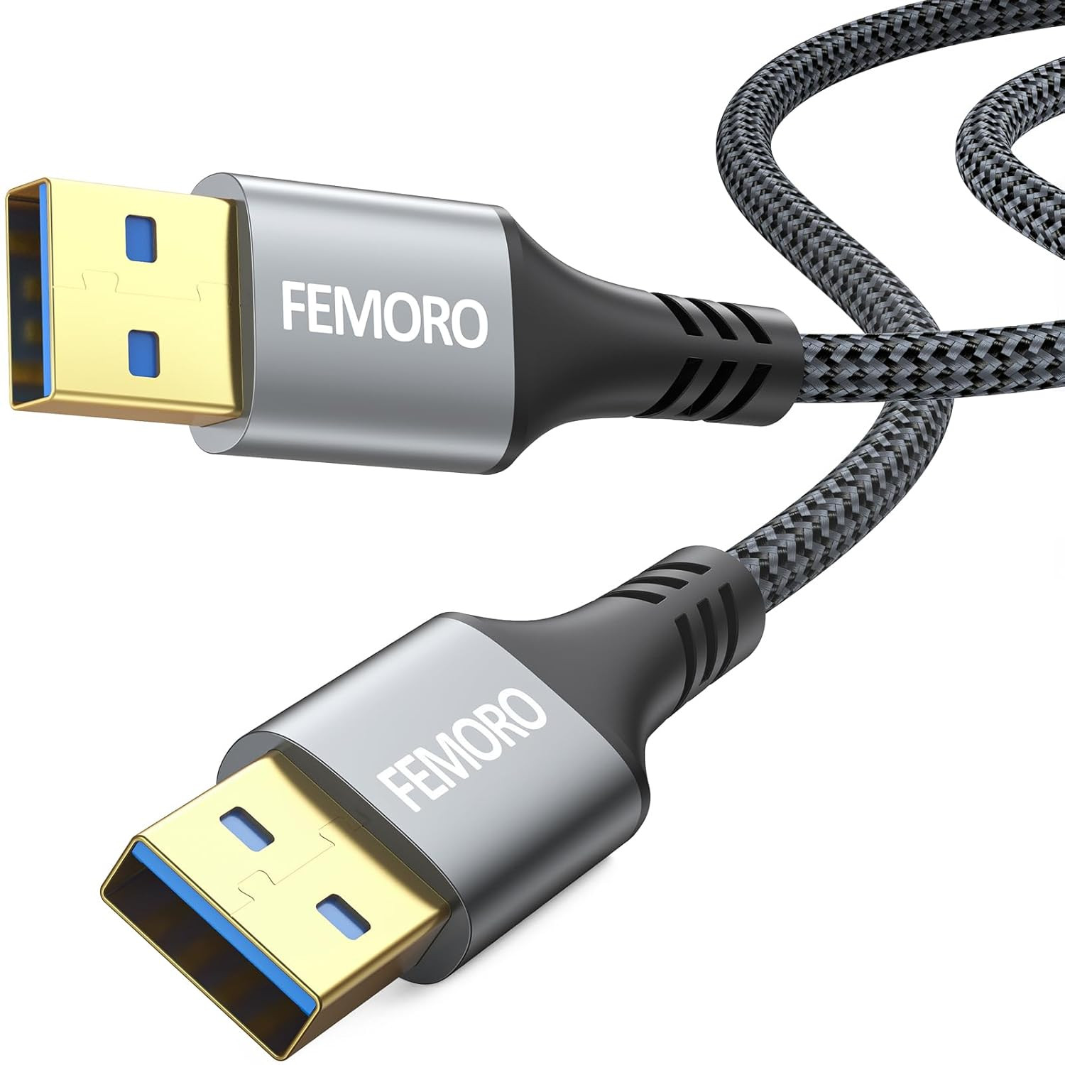 FEMORO USB to Cable 6ft, [5Gbps Data Transfer & 60W Charging] 6 Feet
