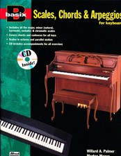 Scales and Arpeggios for Keyboard. Basix Series with CD. VG Paperback