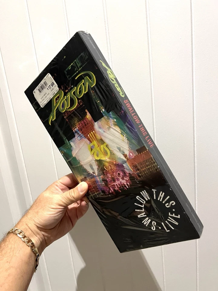 POISON “SWALLOW THIS LIVE” LONG BOX -2CD Factory SEALED w/retail Sticker - Image 3 of 4
