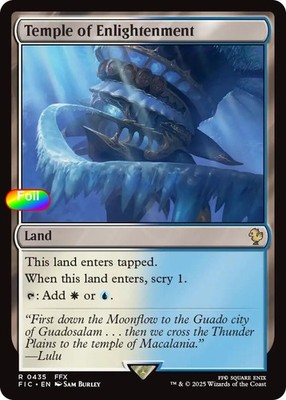 Temple of Enlightenment (Surge Foil) - 435 - NM - Commander: FINAL FANTASY