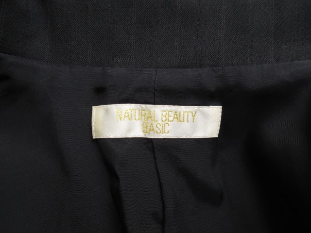 NATURAL BEAUTY BASIC Jacket Tailored Striped Wool… - image 5