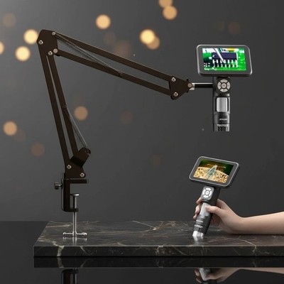 Portable 5 Inch LCD Microscope with 8 LED Lights and USB Connectivity