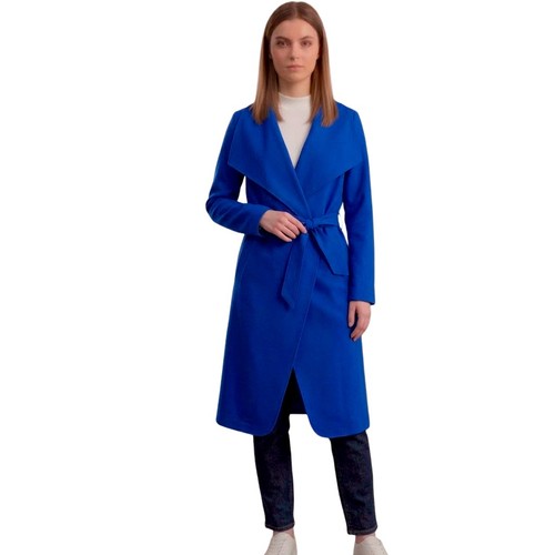 Womens Italian Long Trench Coat Open Front Duster Maxi Longline Jacket CasualFit - Picture 36 of 70