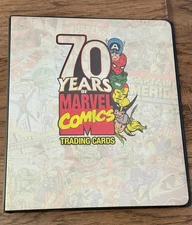 70 YEARS OF MARVEL COMICS BINDER / ALBUM W/P3 PROMO 2010 RITTENHOUSE