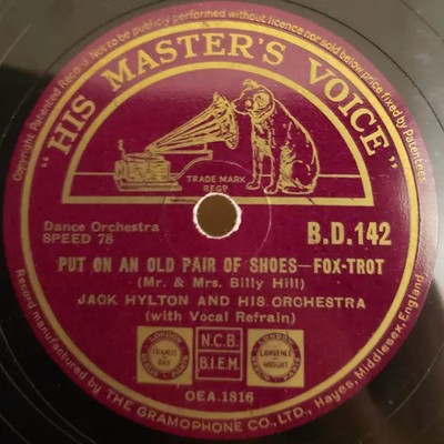 SCHELLACK Jack Hylton And His Orchestra Life Begins At Oxford Circus / Put On A