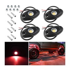 Rock Lights for Trucks, 4 Pods LED Rock Lights, IP67 Waterproof Neon Rock Lig...