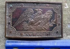 Civil War Centennial EARLY MILITIA BELT BUCKLE 1970s Wilkinson Export & Co