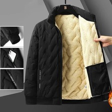 Autumn Thickened Fleece Jackets for Men Windproof Snow Coats Men's Outerwear