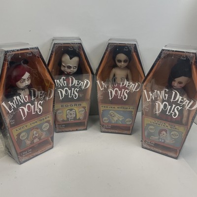 Living Dead Dolls Series 30 Sealed Edgrr, Feejee Lucy The Geek Lobster Girl 2012