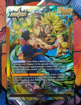 Broly FB08-073 Leader Alternate Art Saiyan's Pride Dragon Ball