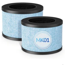 2-Pack MK01 & MK06 Air Purifier Filters for AROEVE, ToLife, Kloudi – H13 HEPA