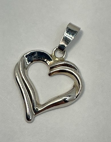 CIONDOLO CUORE MODERNO PLATINO 950 (J1317) - Foto 2 di 6