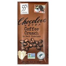 Coffee Crunch in Dark Chocolate, 55% Cocoa, 3.2 oz (90 g)