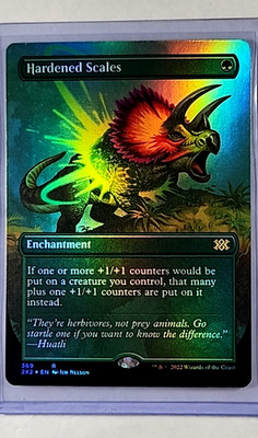 2022 MTG Magic The Gathering Double Masters Borderless Foil #369 Hardened Scales