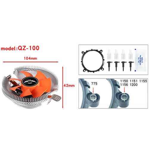 CPU Cooling Is Suitable For LGA775/1150/1151/1155/1156 For Fast Heat Dissipation - Photo 6/17