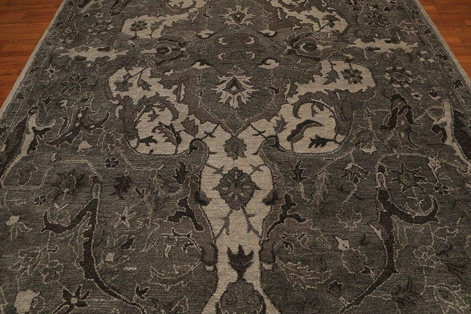 Brand New Pottery barn Nolan Gray 8X10 wool area rug for living room