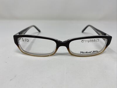 MICHAEL STARS EYEGLASSES FRAME CHAMELEON NUTMEG 53-15-135 BROWN FULL RIM R478