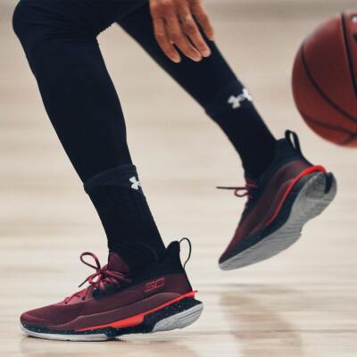 Under Armour Curry 7 Steph RED CORDOVA/BLACK-BETA RED