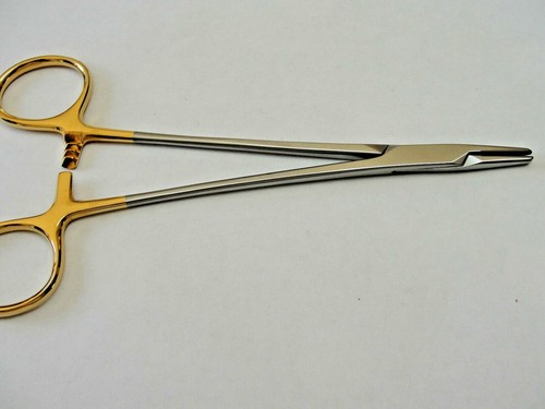 Crile wood needle holder tungsten carbide 15 cm medical surgical the best steel - Picture 5 of 7
