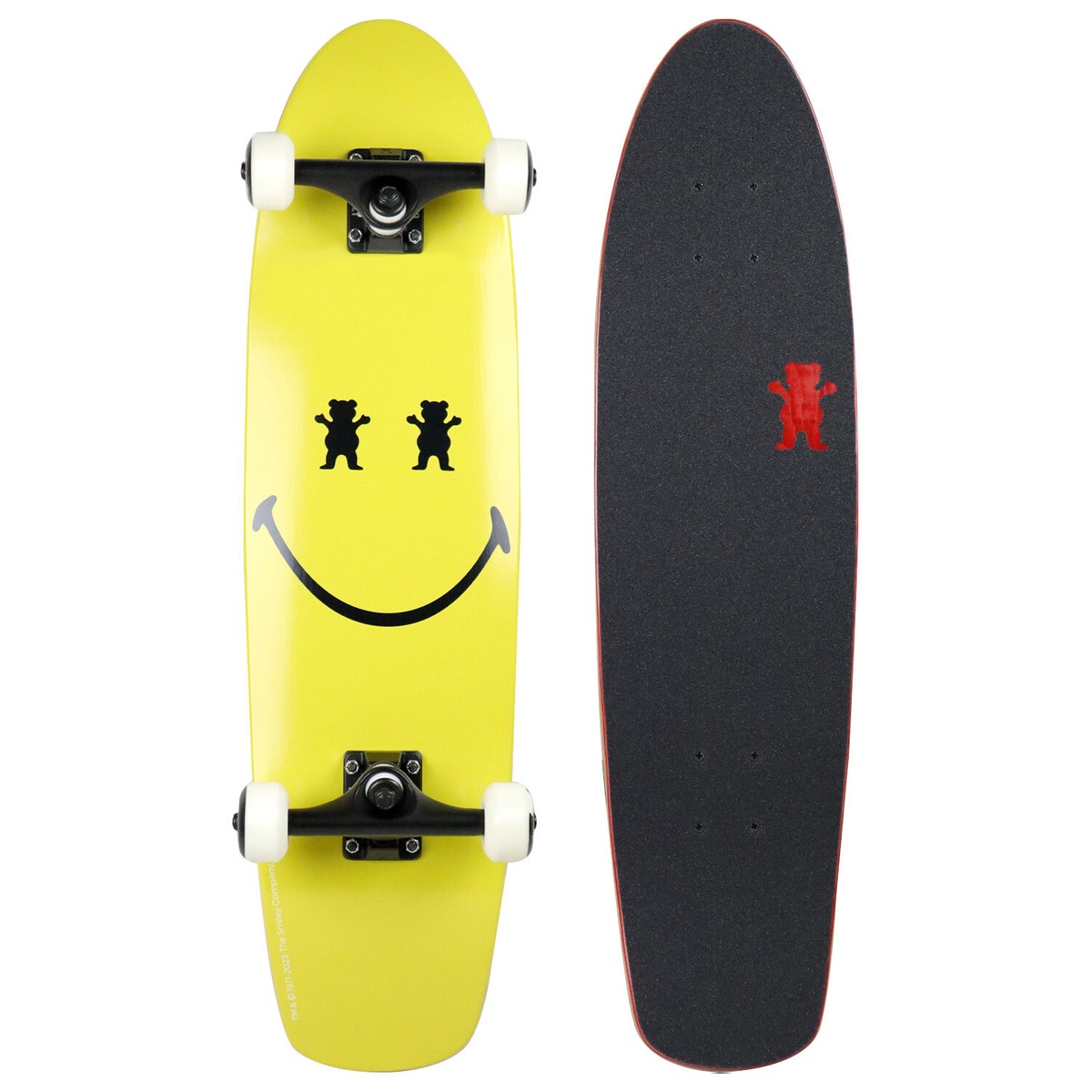 Grizzly Skateboard Griptape Two Faced Rot - Perforiertes Grip Tape 9x33 Zoll