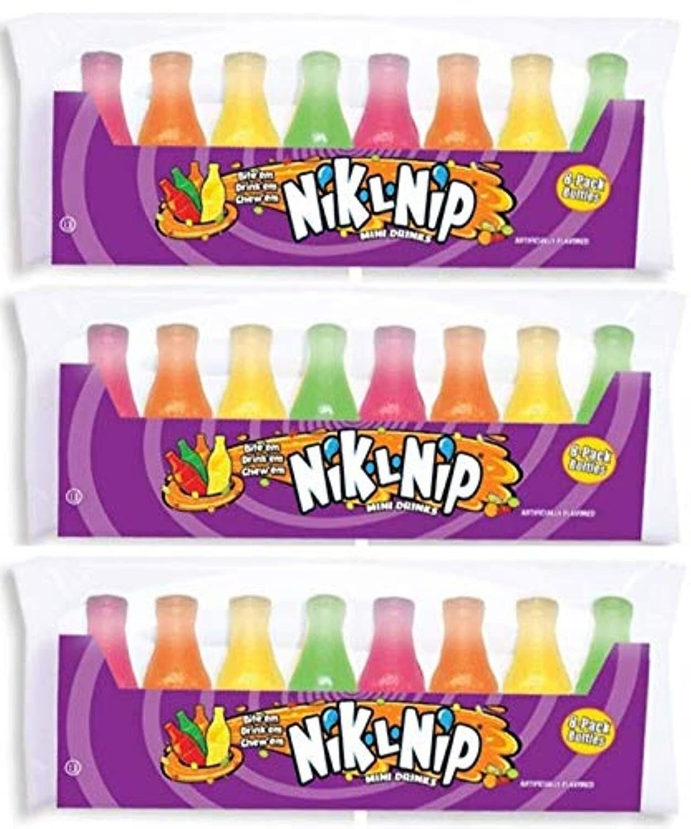 Nik-L-Nip Mini Drinks Candy 8 Count Pack of 3 | eBay