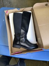 Girls Boots Arizona Black Tall SZ 1M