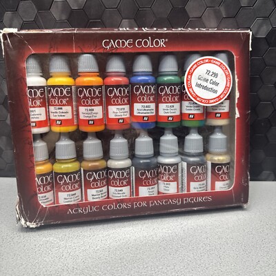 Vallejo 72.299 GAME COLOR MULTICOLOR ACRYLIC COLORS FOR FANTASY FIGURES