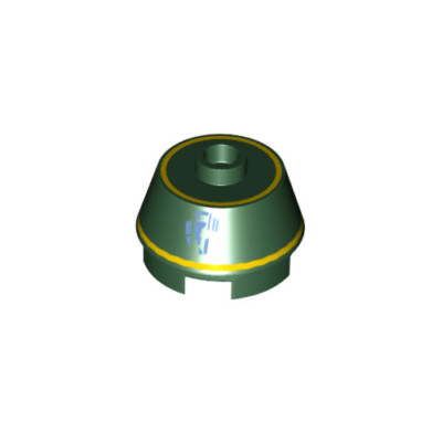 LEGO Star Wars - Dark Green 2 x 2 Cone R1-Series Droid Minifigure Head (75059)
