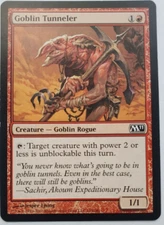 MTG Magic The Gathering Goblin Tunneler M11 Creature Goblin Rogue Card Red