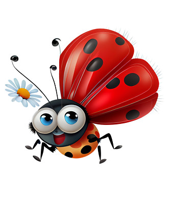 XXL 18x18 cm car sticker sticker ladybug