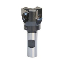 90 Degree 1-1/2'' Indexable End Mill 3/4'' Shank  3 TPG32 Inserts Cutter