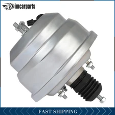 8" Dual Diaphragm Chrome Power Brake Booster Street Rod For Chevy GM Universal