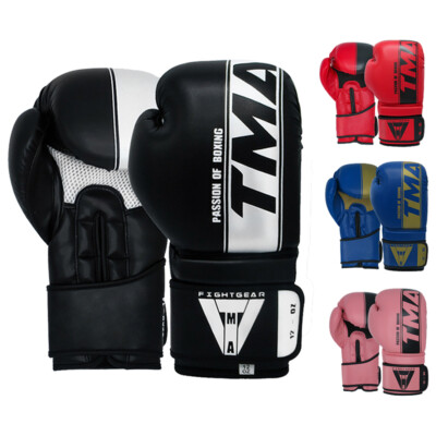 TMA Boxing Gloves for Men & Women pro Training Sparring Heavy Punching Bag MMA