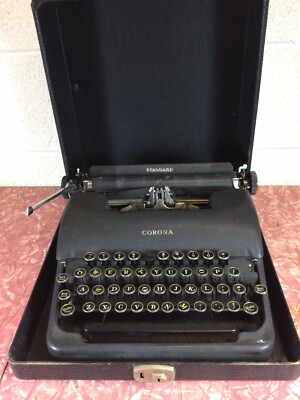 さ*れ様 タイプライター CORONA Standard ヴィンテージ ケース付 Vintage Working Corona Standard Typewriter W/Floating Shift & Case