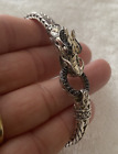 Sapphire Sterling Silver Bracelet 7.5" John Hardy Legend Naga Dragon Black