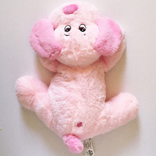 Animal Alley Pink Puppy Dog Stuffed Plush Toys R Us Embroidered Face SOFT