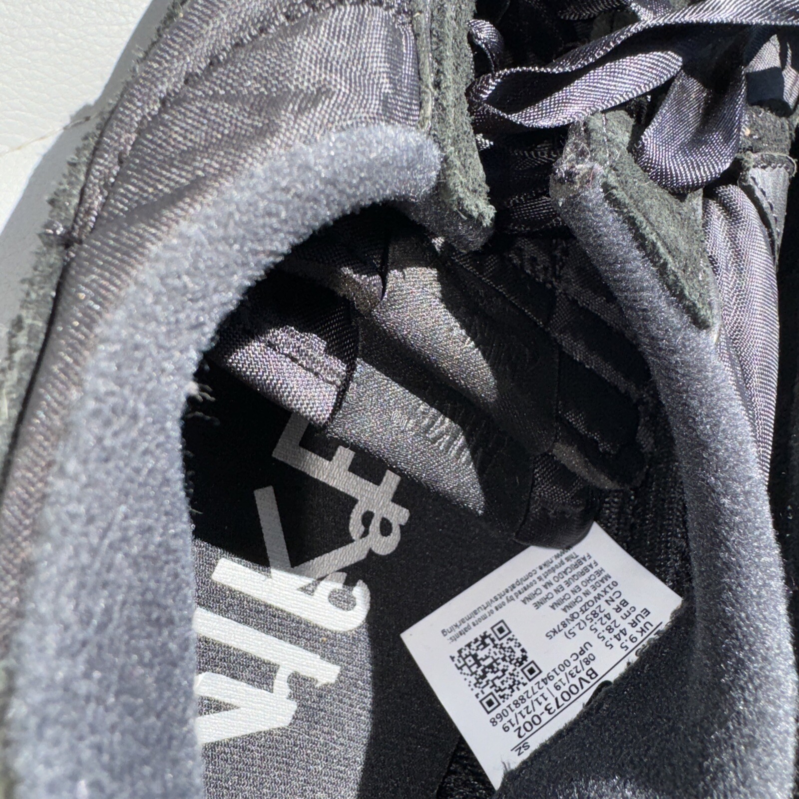 SACAI X NIKE Taglia 10 5 Nike sacai x LDWaffle nylon nero SENZA SCATOLA