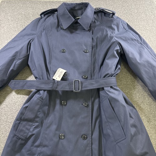 Blue Water Defense Blue Military All Weather Belted Trench Coat Women's 16L USA