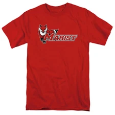 Marist College Adult T-Shirt Distressed Primary, Red, S-5XL