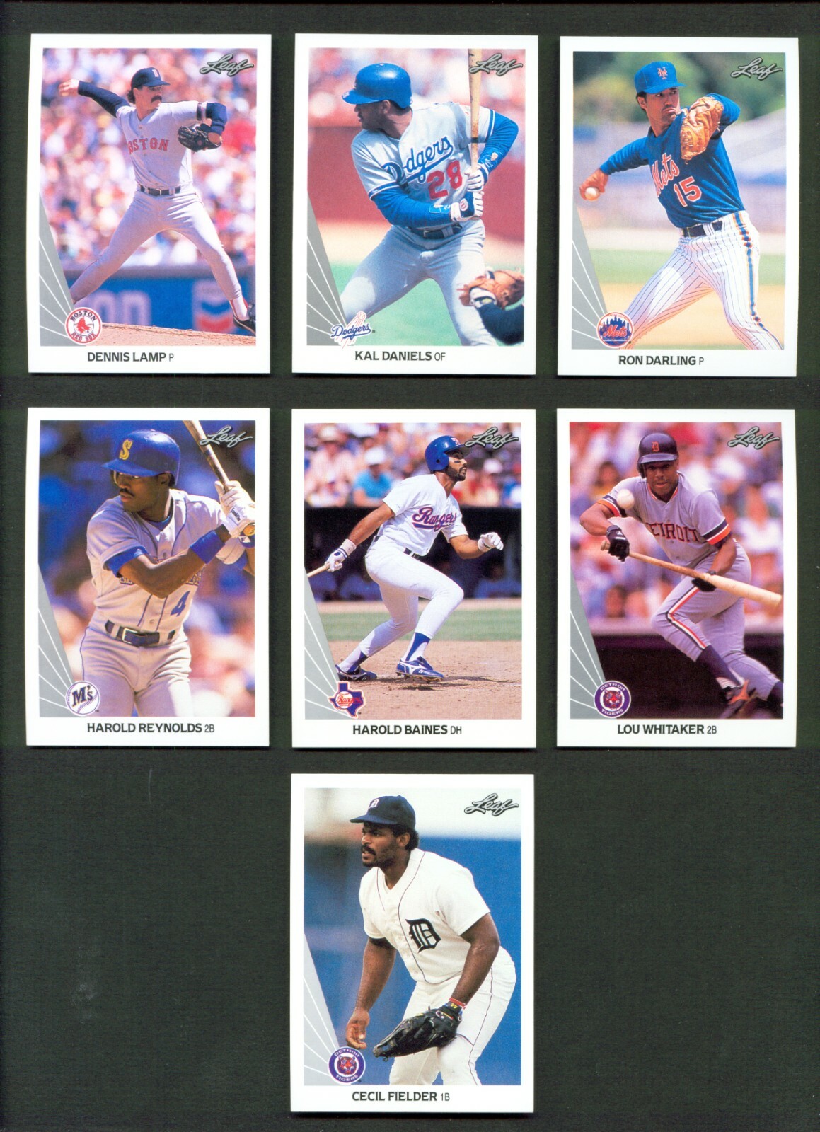 1990 Leaf #140 HAROLD REYNOLDS Seattle Mariners NM-MT+