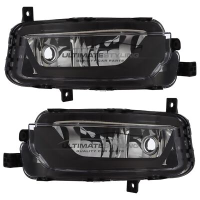 Fog Lights VW Caravelle T6.1 2019-2022 Front Lamps Black Inner Left & Right Pair