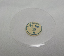 GLASS POCKET WATCH CRYSTAL HUNTER CASE SIZE 17 5/16 H 8 REPLACEMENT PART 288
