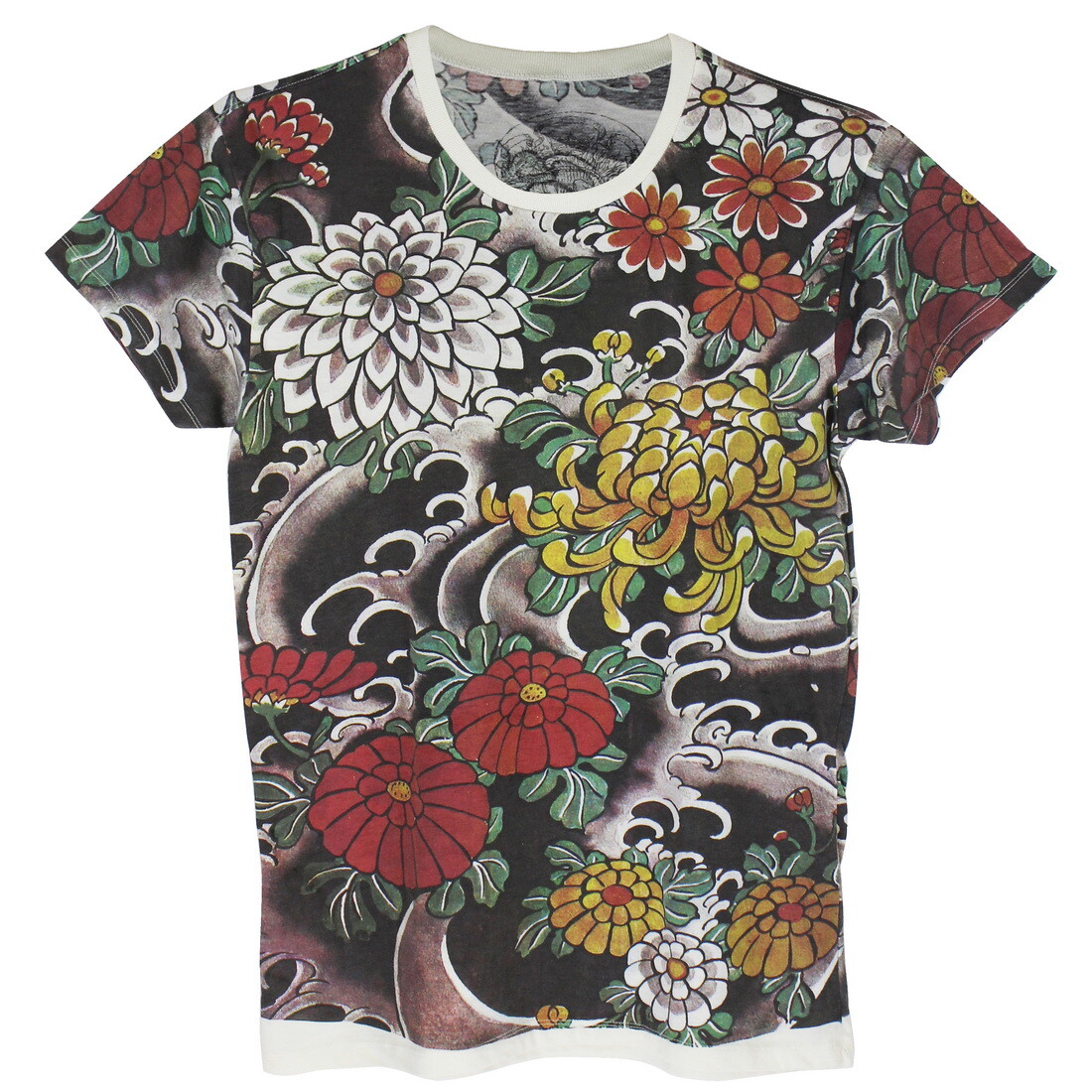 【西園寺さん】RUMCHE Crystal Flower Paint Shirt 61blujzr7mL.jpg