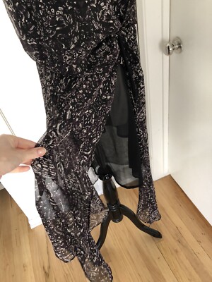 Tunique/Robe Thomas Wylde - Imprimé Abstrait Drapé - Taille S - Soie Mélangée - Occasion TB état