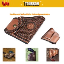 TOURBON Leder-Taschenholster Mini-Revolver-Gürtel, Munitionstasche für NAA-Waffe