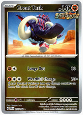 Pokémon TCG Temporal Forces - Great Tusk - 096/162 Reverse Holo Uncommon Card