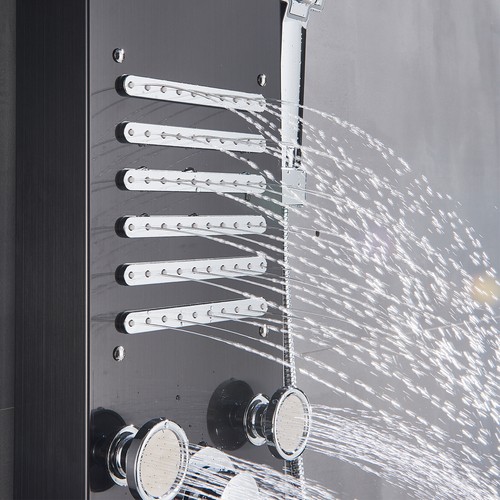 Pannello colonna doccia idromassaggio inox pioggia cascate led soffione doccia - Foto 41 di 250